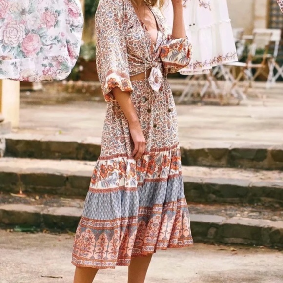 maxi skirt boho style